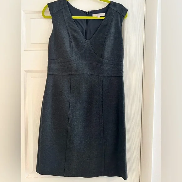 LOFT | Dresses | Loft Charcoal Dress Perfect For Work Size Medium | Poshmark